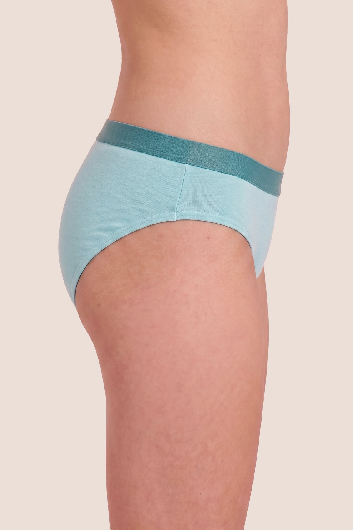 PERIOD UNDERWEAR TEEN TURQUOISE SIDE GENERAL