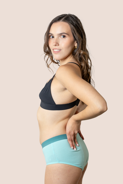 PERIOD UNDERWEAR TEEN TURQUOISE SIDE GENERAL