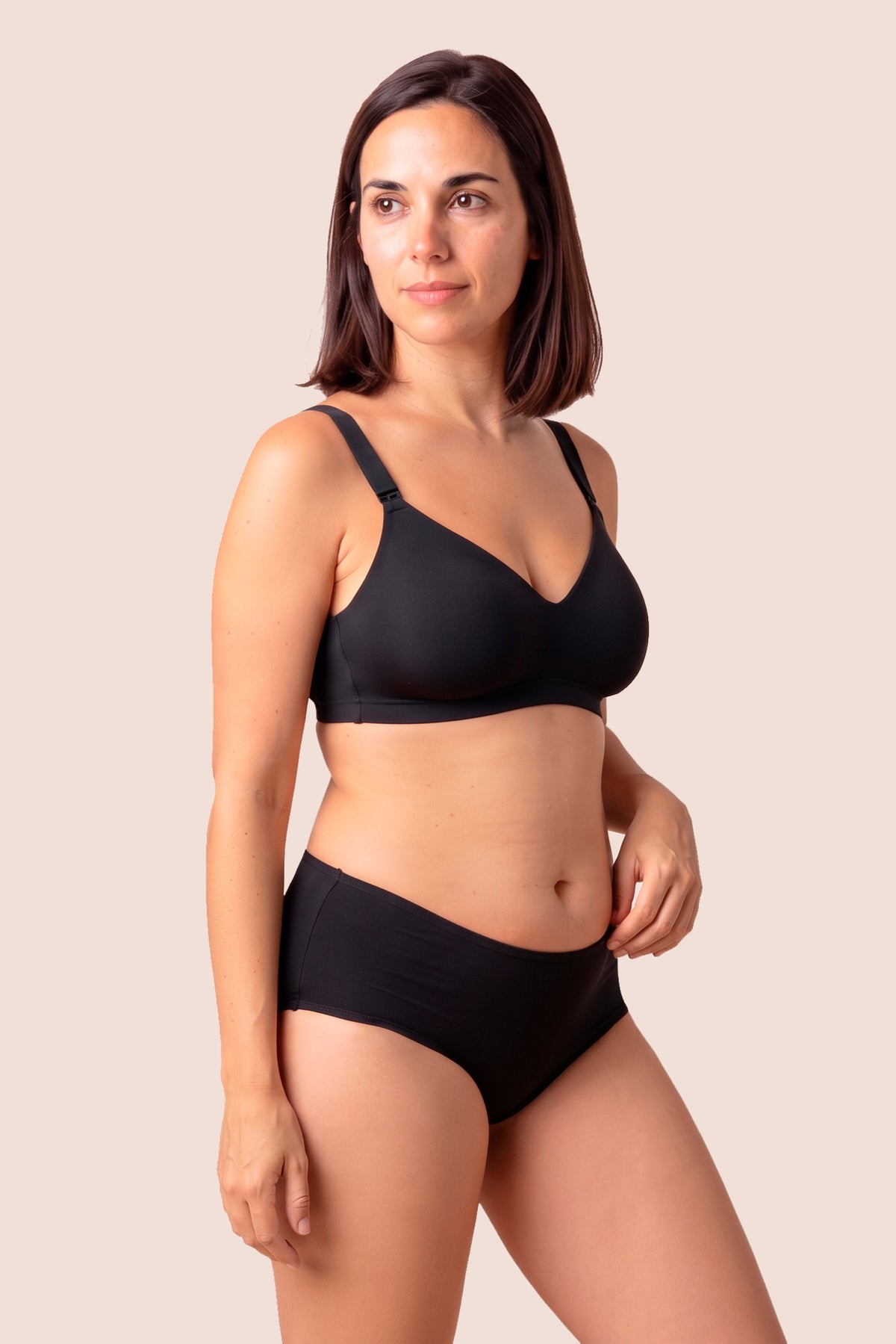POSTPARTUM PANTIES BLACK SIDE GENERAL