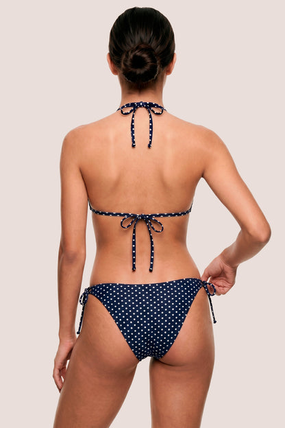 Period Swimwear for Teens Blue Polka Dot Brazilian back general
