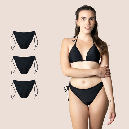 Period Swimwear for Teens Brazilian with Knot PACK 3