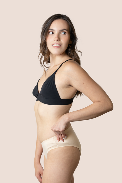 Period Underwear for teens Seamless Beige side general