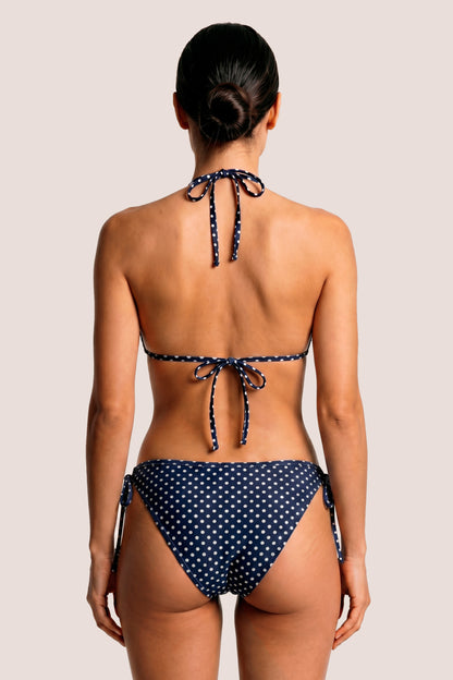 SWIMWEAR BLUE POLKA DOT BRAZILIAN BACK GENERAL