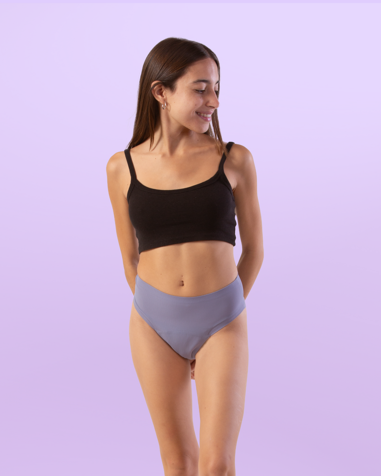 Period underwear for teens lavender side general